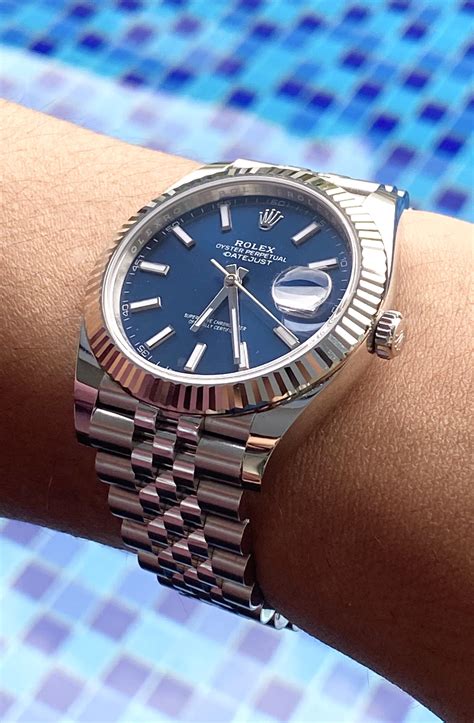 rolex date.just perpetual oro|rolex datejust 41mm blue face.